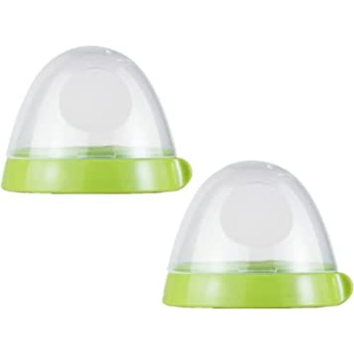 Baby Bottle Caps and Collars Rings Compatible for Comotomo Feeding Bottles,2 Count,Green