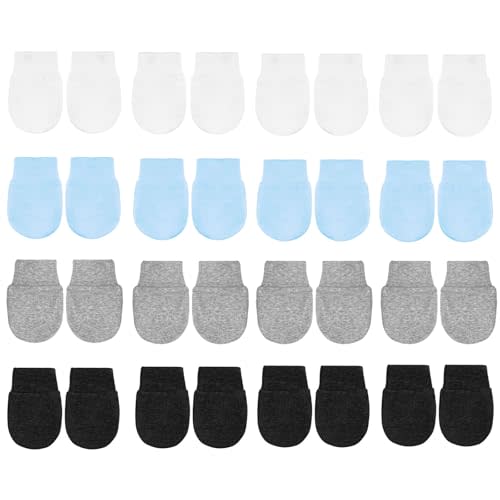 toresper No Scratch Baby Mittens Newborn Infant Toddler Mittens Soft Elastic Wrist Gloves Mitten for 0-6 Months Boys Girls