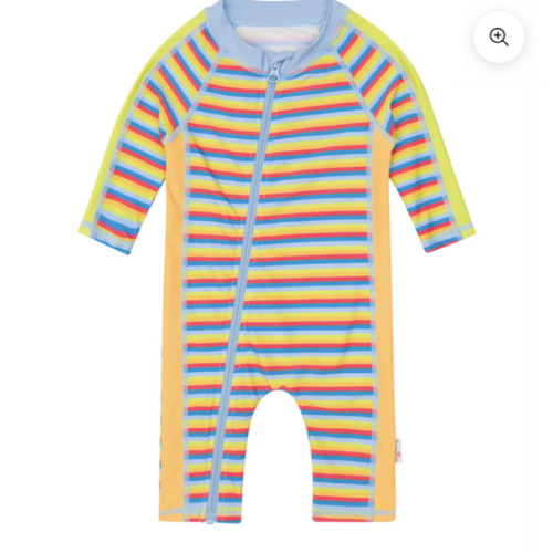Sunsuit - Long Sleeve Romper Swimsuit | "Sunny Stripe"
