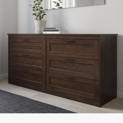 chocolate brown dresser - IKEA