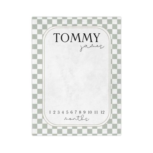 checkered milestone blanket, milestone blanket, checkered, milestone blanket boy, boy milestone blanket, milestone blanket baby boy, boy