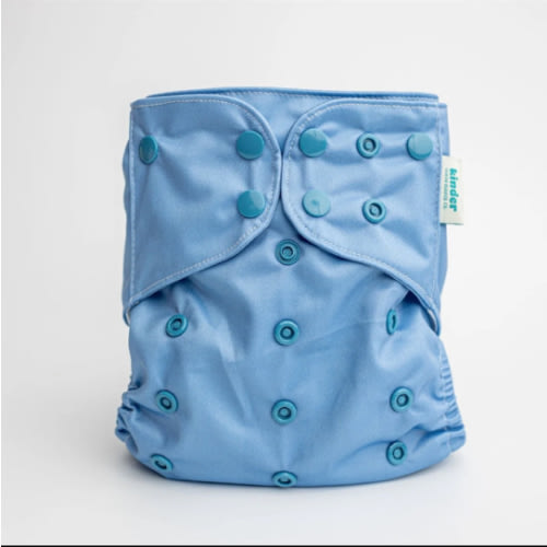 Solid Color: Essentials Pocket Cloth Diaper with Athletic Wicking Jersey, Grows with your Baby