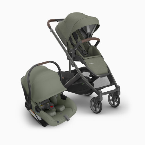 UPPAbaby Cruz V3 Stroller & Aria V2 Infant Car Seat Travel System - Evelyn