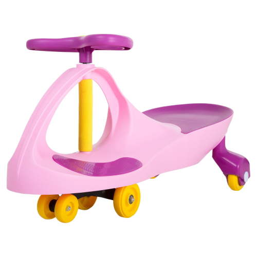 Lil’ Rider Wiggle Car for Ages 3 and Up - Twist, Wiggle, and Go (Pink)