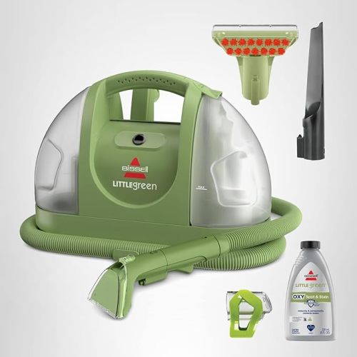 BISSELL Little Green Multi-Purpose Portable Carpet and Upholstery Cleaner, Car and Auto Detailer, with Exclusive Specialty Tools, Green, 1400B