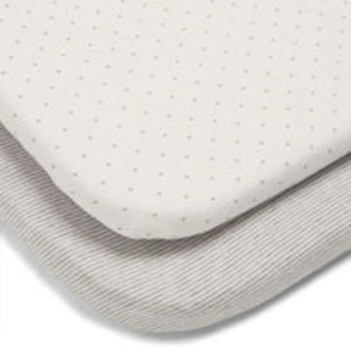 Mamas & Papas Lua Bedside Bassinet Sheets 2pk
