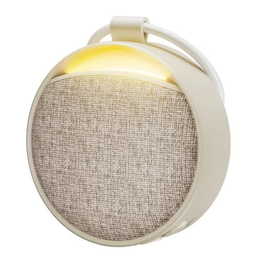 Hotmoon Portable White Noise Sound Machine Omini SE | 12 Soothing Sounds | 8 Night Light Colors | 4 Timers | Rechargeable Battery | Memory Function | for Home, Travel, Nursery Gift for New Mom & Baby