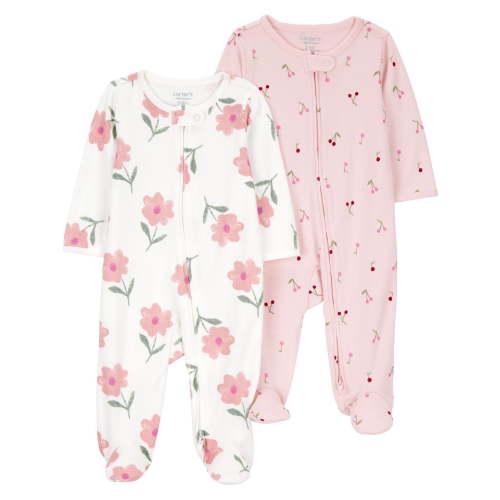 Carter's Child of Mine Infant Girls' 2PK Sleep and Play - Pink Floral - Walmart.ca