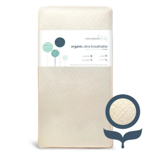 Organic Breathable Ultra Baby Crib Mattress (2-Stage), Innerspring