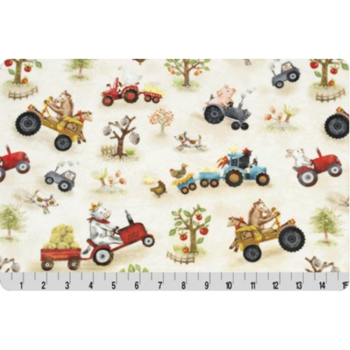 Fitted Crib Sheet in Funny Farm