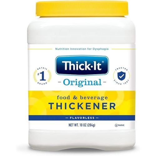 Thick-It Original Food & Beverage Thickener, Flavorless Powder for Dysphagia (IDDSI), Digestible Swallowing Aid, Easy-to-Mix & Instant Dissolve, Used in Hot & Cold Food, 10 oz Canister