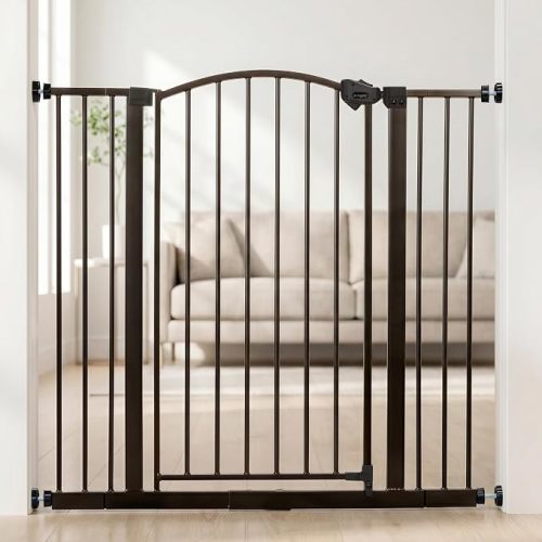 Regalo Safety 30.5"-58" Extra Wide Baby Gate, Bottom of Stairs & Doorways