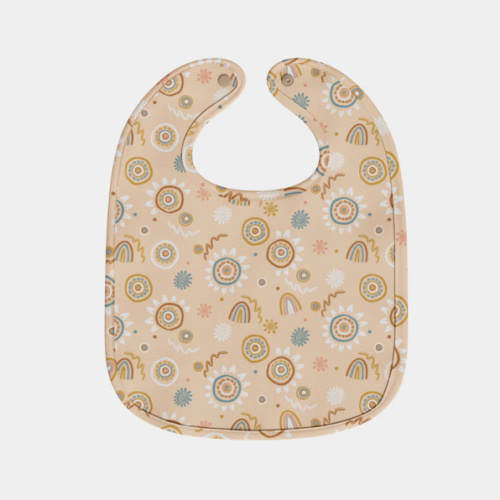 Sand Paintings (Orange) - Baby Bib