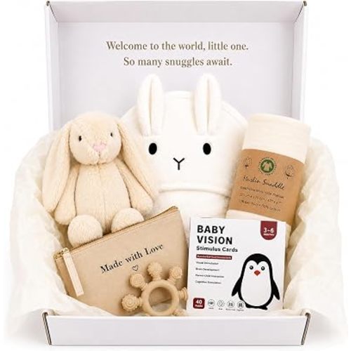 New Baby Gift Basket – Gender Neutral Newborn Welcome Gift Set