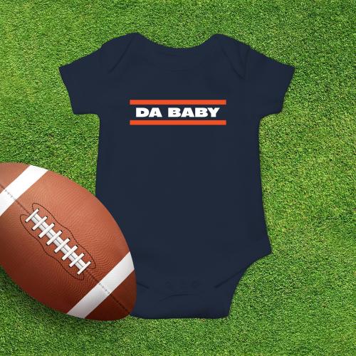 Da Baby Onesie: Chicago Football Fan, 6 Months