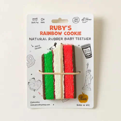 PiccoliNY Rainbow Cookie Teether