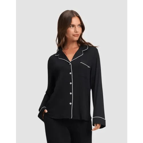 Women's Bamboo Stretch-Knit Long Sleeve Pajama Top