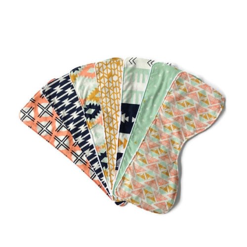 Baby Burp Cloths  Contoured Burp Rags  Set of 3 by HelloEllieShop
