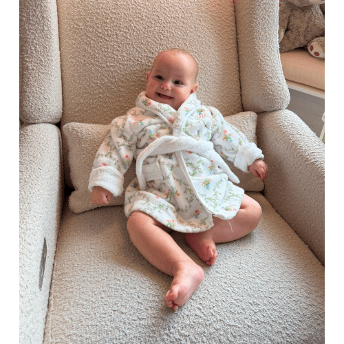 The Baby Hotel Robe - Pastel Trellis – Hill House Home