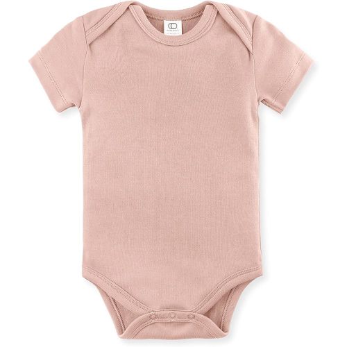 Colored Organics Unisex Baby Organic Cotton Bodysuit - Short Sleeve Infant One Piece