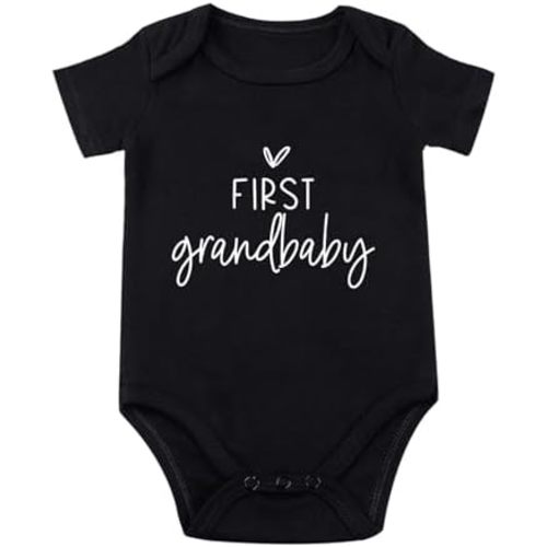 First Grandbaby Bodysuit for Baby Grandparents Baby Announcement Bodysuit Promoted to Grandma