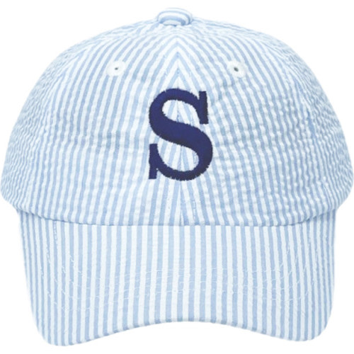 Customizable Seersucker Baseball Hat
