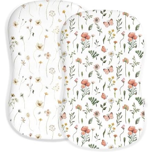 Baby Lounger Cover 2 Pack, Infant Lounger Cover,Butterfly Garden