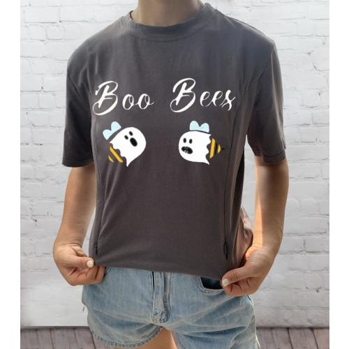 Cotton Zipper Nursing T-shirt