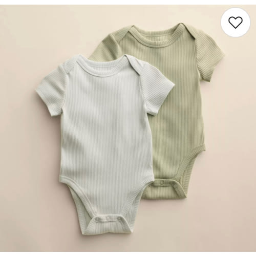 Baby Little Co. By Lauren Conrad 2-Pack Short Sleeve Bodysuits
