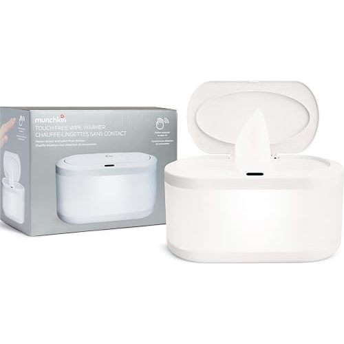 Munchkin Touch Free Baby Wipe Warmer with Nightlight & Motion Sensor, White