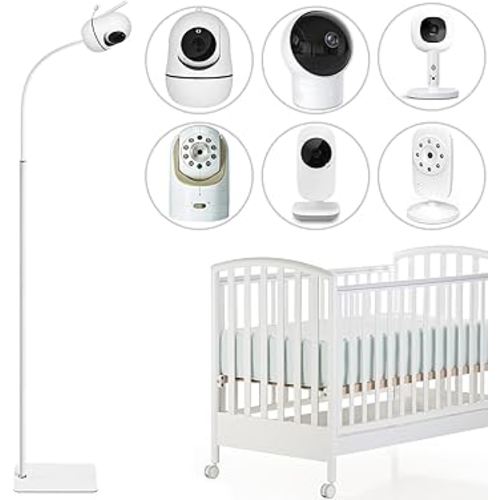 67 inch Adjustable Height Baby Monitor Floor Stand Holder for Infant Optics DXR-8 Pro,eufy HelloBaby HB6560/HB6550/Pro/HB65/HB66/HB248,ANMEATE SM935E or Any Cameras with 1/4 Screw Mount
