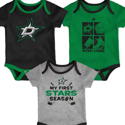 Dallas Stars Baby Onesies
