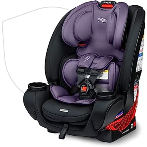 Britax One4Life Convertible Car Seat, 10 Years of Use from 5 to 120 Pounds, Converts from Rear-Facing Infant Car Seat to Forward-Facing Booster Seat, Machine-Washable Fabric, Iris Onyx