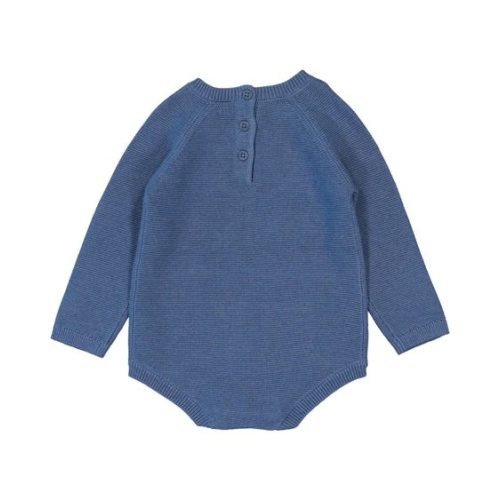 Light Blue Baby Knitted Long Sleeve Bodysuit | Best&Less™ Online