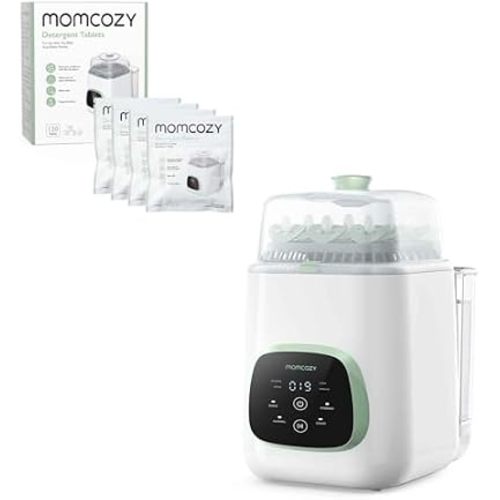 Momcozy KleanPal Pro Baby Bottle Washer & Momcozy Official Washing Block for Momcozy KleanPal Pro Baby Bottle Washer, 120 Tablets