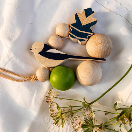 Wooden Teether Toy - Bird