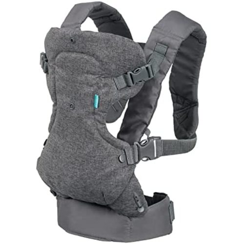 Infantino Flip Advanced 4-in-1 Carrier - Ergonomic, convertible, face-in and face-out front and back carry for newborns and older babies 8-32 lbs