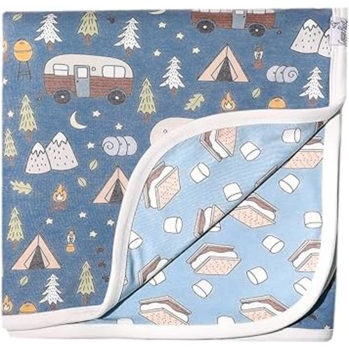 Copper Pearl Three-Layer Baby Blanket: Soft Baby Quilts for Boys and Girls | Breathable, Cozy, Toddler Blanket | Baby Quilt for Newborns | 46x46 Premium Polyester/Rayon | Bridger