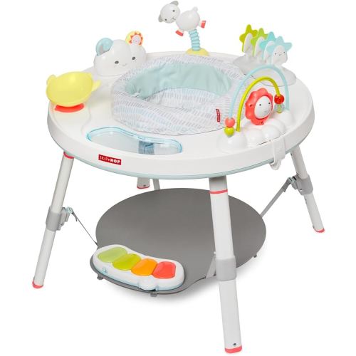 Skip Hop Baby Activity Center: Interactive Play Center with 3-Stage Grow-with-Me Functionality, 4mo+, Silver Lining Cloud