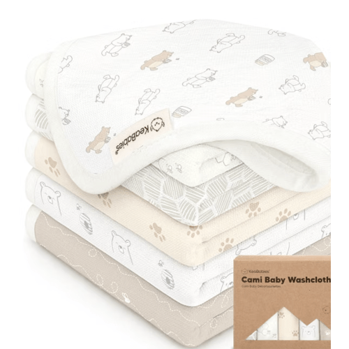 6-Pack Cotton Baby Washcloths