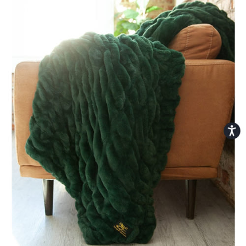 Hugs Sage Plush Blanket | Minky Couture