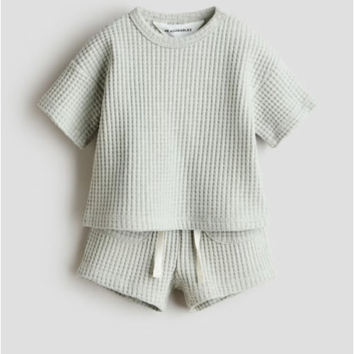 2-PIECE WAFFLED COTTON SET