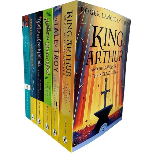 Roger Lancelyn Green Collection 6 Books Set inc King Arthur and His Knights of the Round Table, The Tale of Troy, Myths of the Norsemen, Tales of Ancient Egypt, The Adventures of Robin Hood