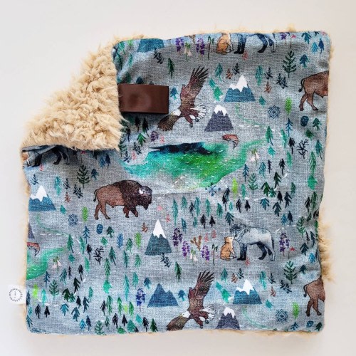 Wilderness Map Lovey, Minky Lovey, Faux Fur Lovey, Watercolor Lovey, Neutral Lovey, Adventure Lovey, Girl Lovey, Boy Lovey, Woodland Lovey