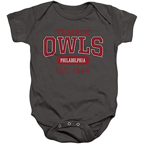 Temple University Official Est. Date Unisex Infant Snap Suit for Baby