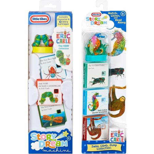 Little Tikes Story Dream Machine World of Eric Carle 2-Pack, Storytime Book Set, Audio Learning, Toy Gift Toddlers & Kids Ages 3+
