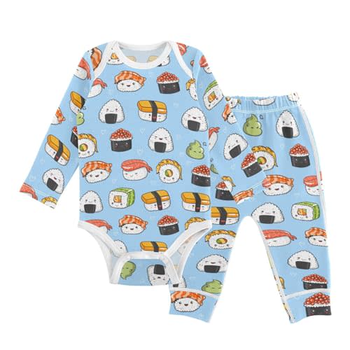 vvfelixl Baby Bodysuits Pants Sets Guitar Headphones Long Sleeve Baby Clothes For Boys Girls 0-24M Black