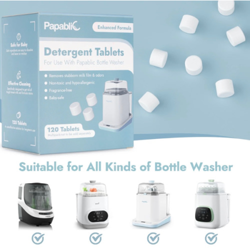 Detergent Tablets for Papablic Baby Bottle Washer, 120 Count