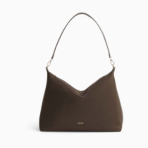 Mina Baie Sienna Nylon Tote Bag - Espresso, Midi