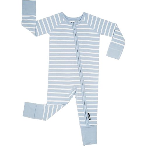 Baby Onesies Pajamas, Viscose from Bamboo, Preemie & Newborn Sleepers, 2-Way Zipper PJs for Boys & Girls, 0–24 Months